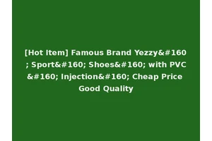 [Hot Item] Famous Brand Yezzy  Sport  Shoes  with PVC  Injection  Cheap Price Good Quality