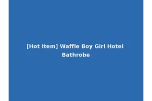 [Hot Item] Waffle Boy Girl Hotel Bathrobe