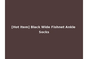 [Hot Item] Black Wide Fishnet Ankle Socks
