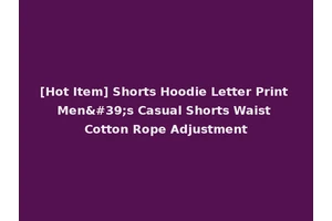 [Hot Item] Shorts Hoodie Letter Print Men's Casual Shorts Waist Cotton Rope Adjustment