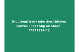 [Hot Item] Baby Injection Children Canvas Shoes Slip on Shoes (FFBB1228-01)