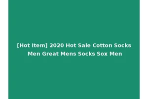 [Hot Item] 2020 Hot Sale Cotton Socks Men Great Mens Socks Sox Men