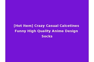[Hot Item] Crazy Casual Calcetines Funny High Quality Anime Design Socks
