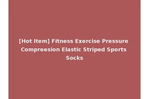 [Hot Item] Fitness Exercise Pressure Compreesion Elastic Striped Sports Socks
