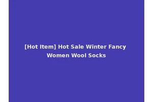 [Hot Item] Hot Sale Winter Fancy Women Wool Socks