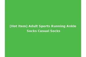 [Hot Item] Adult Sports Running Ankle Socks Casual Socks