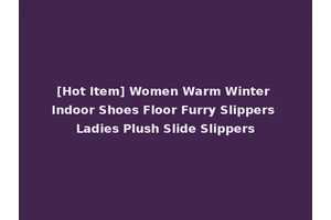 [Hot Item] Women Warm Winter Indoor Shoes Floor Furry Slippers Ladies Plush Slide Slippers