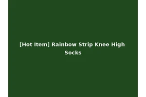 [Hot Item] Rainbow Strip Knee High Socks