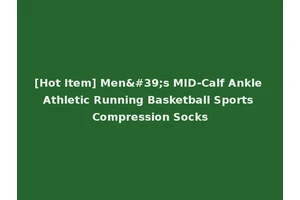 [Hot Item] Men's MID-Calf Ankle Athletic Running Basketball Sports Compression Socks