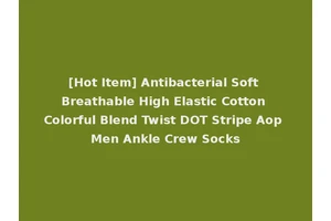 [Hot Item] Antibacterial Soft Breathable High Elastic Cotton Colorful Blend Twist DOT Stripe Aop Men Ankle Crew Socks