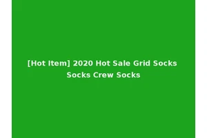 [Hot Item] 2020 Hot Sale Grid Socks Socks Crew Socks