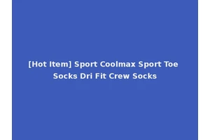 [Hot Item] Sport Coolmax Sport Toe Socks Dri Fit Crew Socks