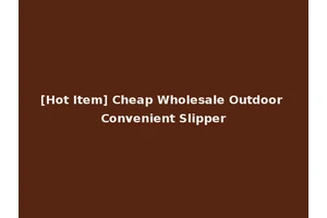 [Hot Item] Cheap Wholesale Outdoor Convenient Slipper
