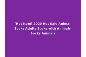 [Hot Item] 2020 Hot Sale Animal Socks Adults Socks with Animals Socks Animals
