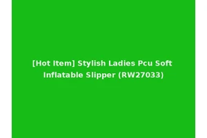 [Hot Item] Stylish Ladies Pcu Soft Inflatable Slipper (RW27033)