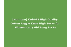 [Hot Item] Ktd-078 High Quality Cotton Argyle Knee High Socks for Women Lady Girl Long Socks