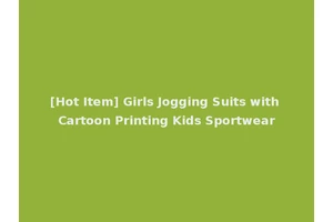[Hot Item] Girls Jogging Suits with Cartoon Printing Kids Sportwear