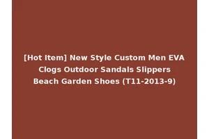[Hot Item] New Style Custom Men EVA Clogs Outdoor Sandals Slippers Beach Garden Shoes (T11-2013-9)