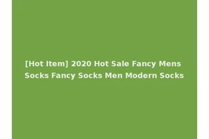 [Hot Item] 2020 Hot Sale Fancy Mens Socks Fancy Socks Men Modern Socks