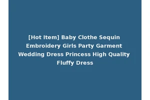 [Hot Item] Baby Clothe Sequin Embroidery Girls Party Garment Wedding Dress Princess High Quality Fluffy Dress