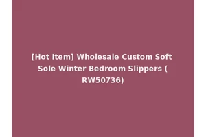 [Hot Item] Wholesale Custom Soft Sole Winter Bedroom Slippers (RW50736)