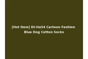 [Hot Item] Kt-Ha54 Cartoon Fashion Blue Dog Cotton Socks