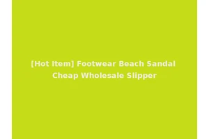 [Hot Item] Footwear Beach Sandal Cheap Wholesale Slipper