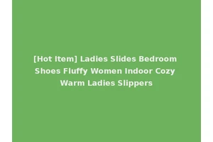 [Hot Item] Ladies Slides Bedroom Shoes Fluffy Women Indoor Cozy Warm Ladies Slippers