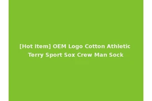 [Hot Item] OEM Logo Cotton Athletic Terry Sport Sox Crew Man Sock
