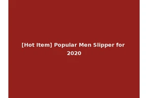[Hot Item] Popular Men Slipper for 2020