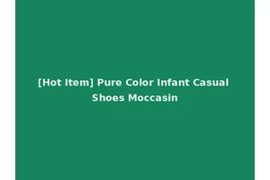 [Hot Item] Pure Color Infant Casual Shoes Moccasin