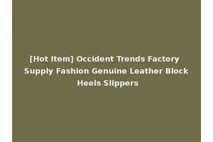 [Hot Item] Occident Trends Factory Supply Fashion Genuine Leather Block Heels Slippers