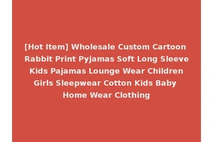 [Hot Item] Wholesale Custom Cartoon Rabbit Print Pyjamas Soft Long Sleeve Kids Pajamas Lounge Wear Children Girls Sleepwear Cotton Kids Baby Home Wear Clothing