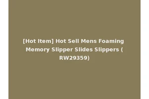 [Hot Item] Hot Sell Mens Foaming Memory Slipper Slides Slippers (RW29359)