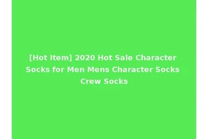 [Hot Item] 2020 Hot Sale Character Socks for Men Mens Character Socks Crew Socks