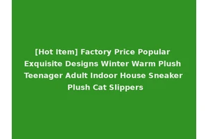 [Hot Item] Factory Price Popular Exquisite Designs Winter Warm Plush Teenager Adult Indoor House Sneaker Plush Cat Slippers