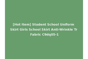 [Hot Item] Student School Uniform Skirt Girls School Skirt Anti-Wrinkle Tr Fabric C9dq05-1