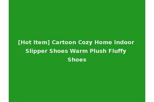 [Hot Item] Cartoon Cozy Home Indoor Slipper Shoes Warm Plush Fluffy Shoes