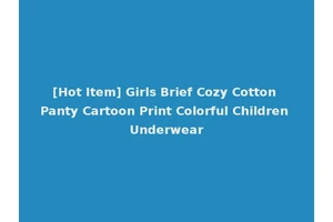 [Hot Item] Girls Brief Cozy Cotton Panty Cartoon Print Colorful Children Underwear