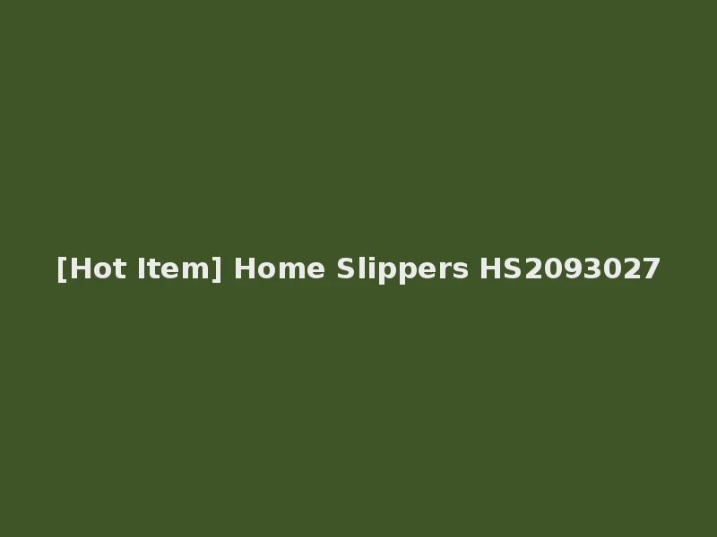 [Hot Item] Home Slippers HS2093027