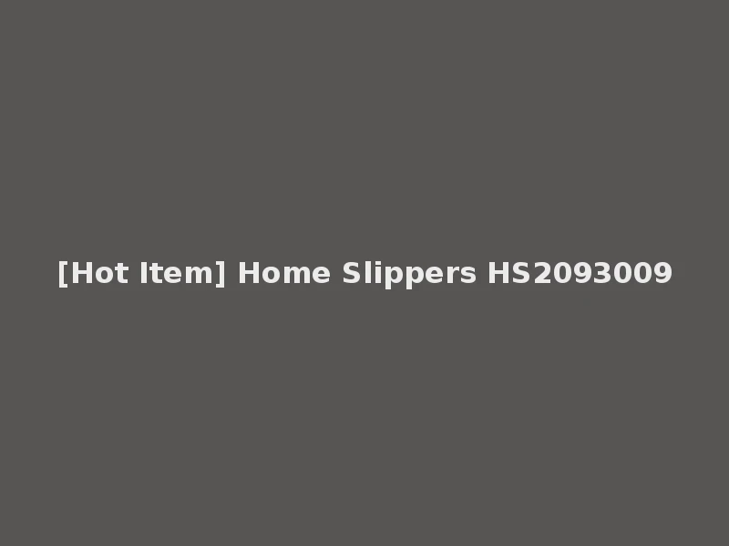 [Hot Item] Home Slippers HS2093009