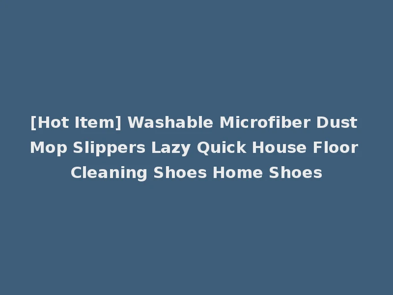 [Hot Item] Washable Microfiber Dust Mop Slippers Lazy Quick House Floor Cleaning Shoes Home Shoes