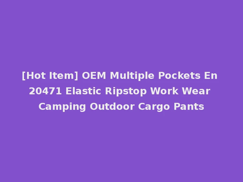 [Hot Item] OEM Multiple Pockets En 20471 Elastic Ripstop Work Wear Camping Outdoor Cargo Pants