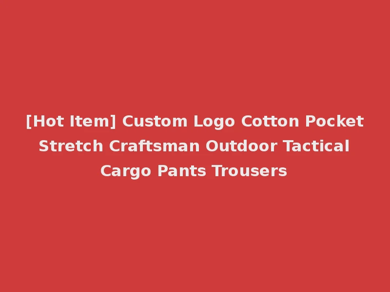 [Hot Item] Custom Logo Cotton Pocket Stretch Craftsman Outdoor Tactical Cargo Pants Trousers