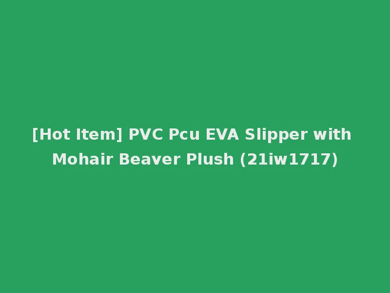 [Hot Item] PVC Pcu EVA Slipper with Mohair Beaver Plush (21iw1717)