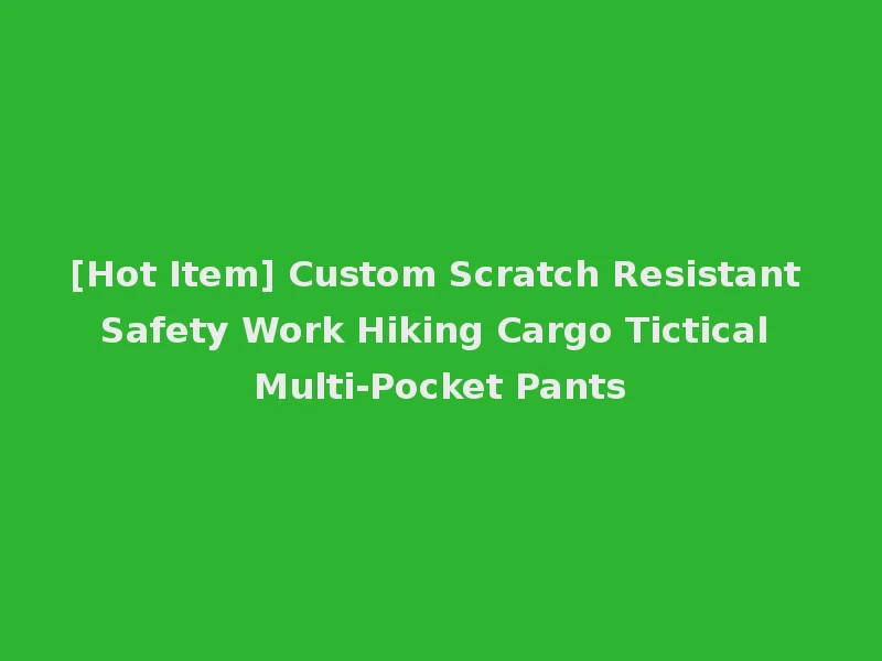 [Hot Item] Custom Scratch Resistant Safety Work Hiking Cargo Tictical Multi-Pocket Pants