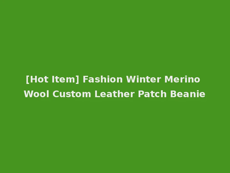 [Hot Item] Fashion Winter Merino Wool Custom Leather Patch Beanie