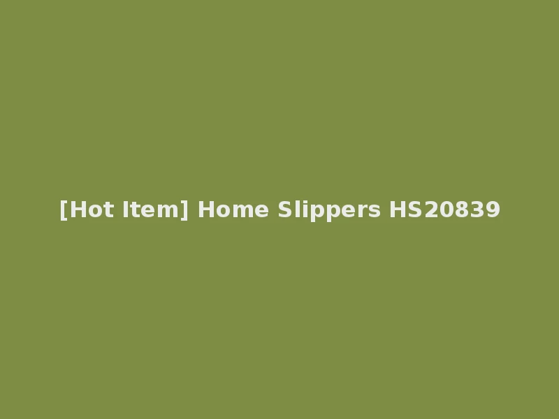 [Hot Item] Home Slippers HS20839
