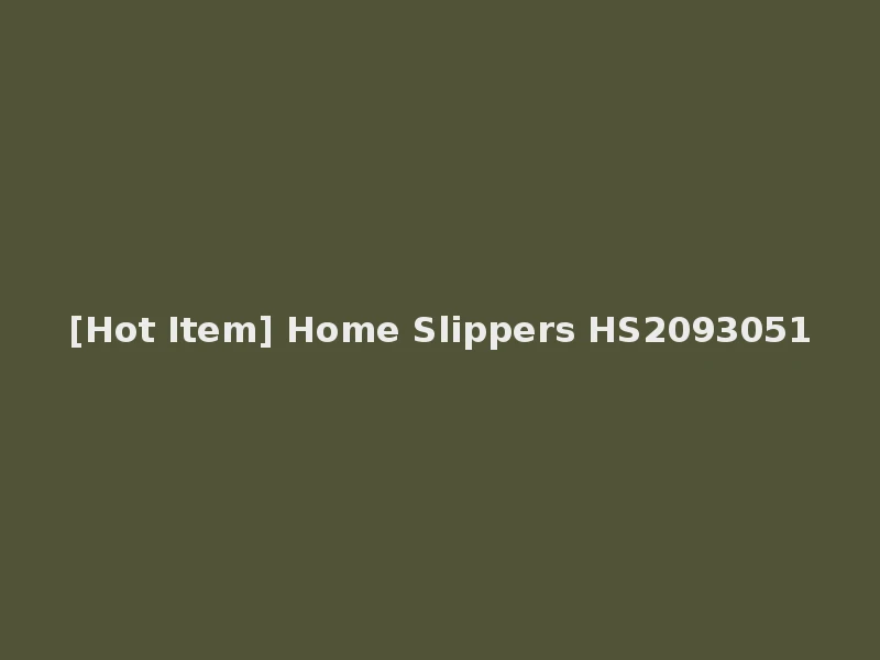 [Hot Item] Home Slippers HS2093051