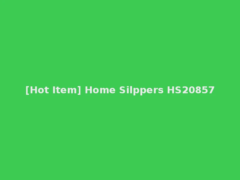 [Hot Item] Home Silppers HS20857
